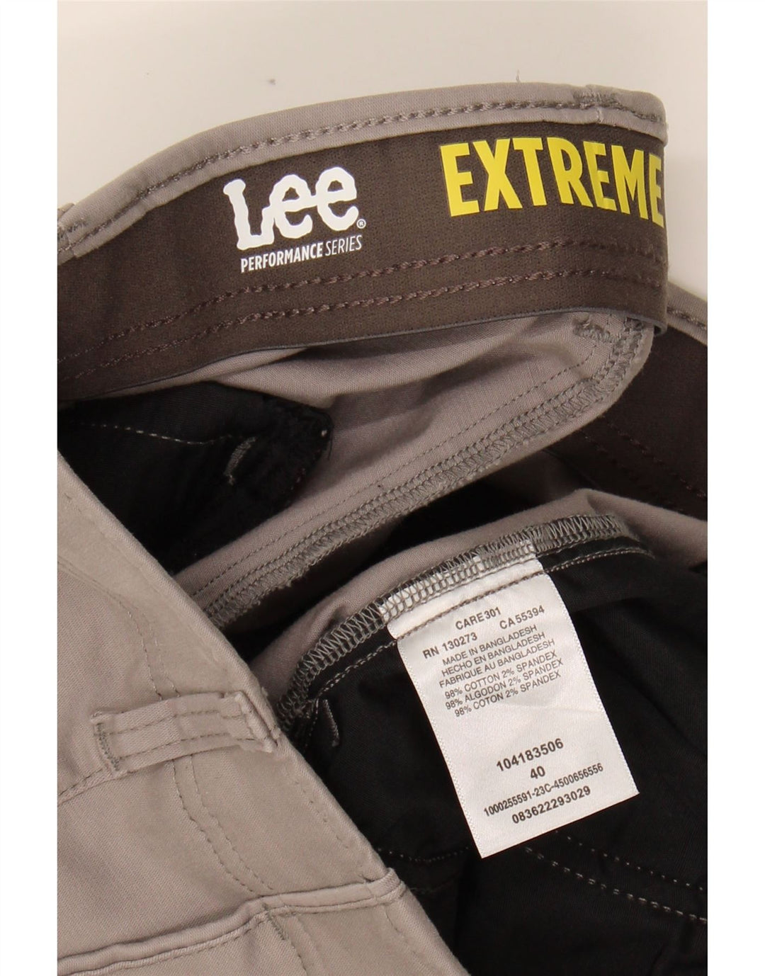 LEE Mens Chino Shorts W40 XL Grey Cotton Vintage Lee and Second-Hand Lee from Messina Hembry 