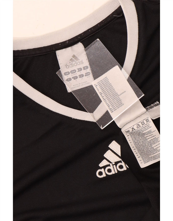 Adidas Herre Climalite T-Shirt Top Lille Sort Polyester