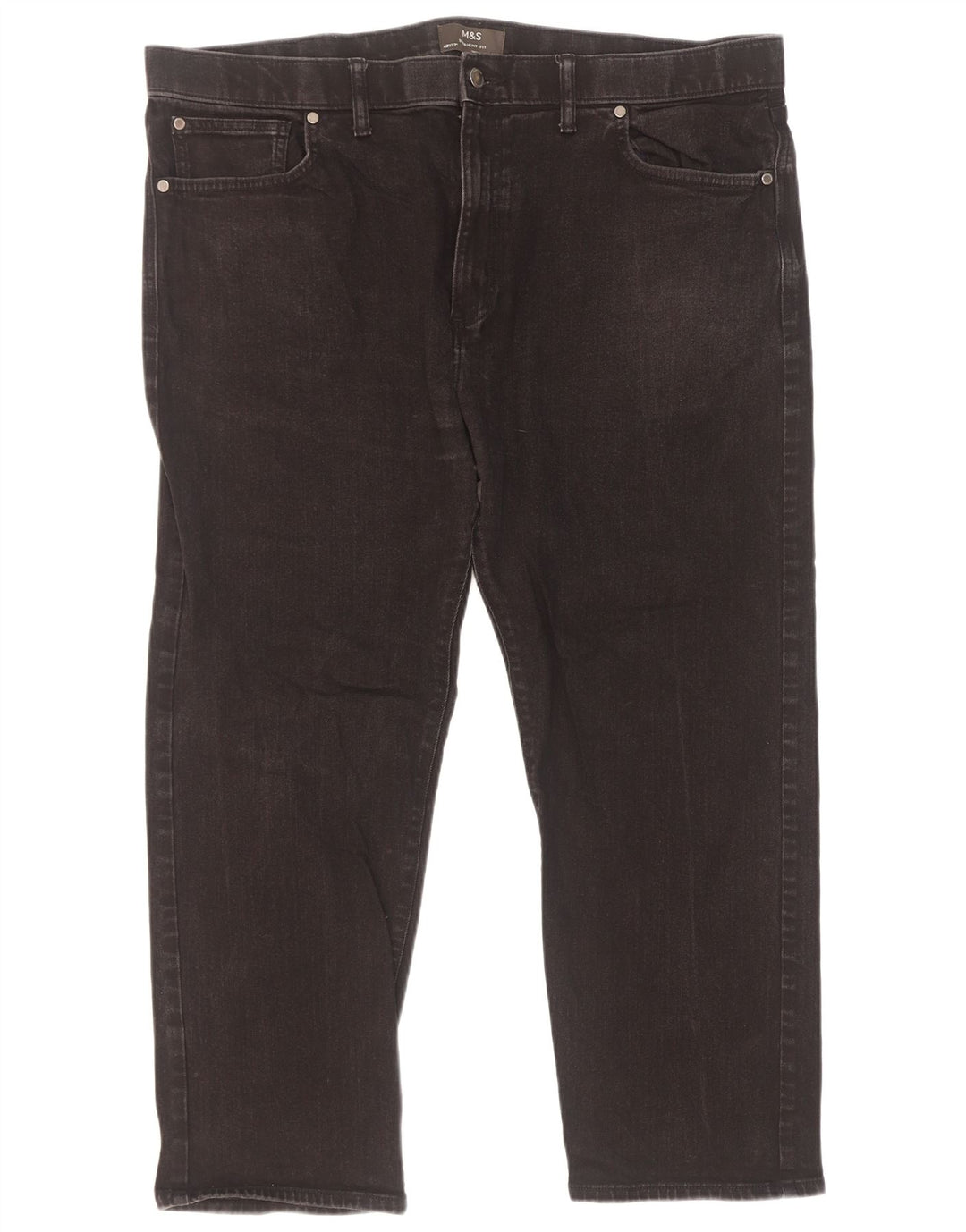 Marks & Spencer Straight Jeans til mænd W42 L27 sort bomuld