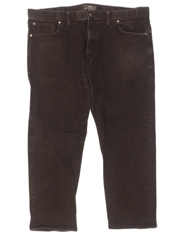 Marks & Spencer Straight Jeans til mænd W42 L27 sort bomuld