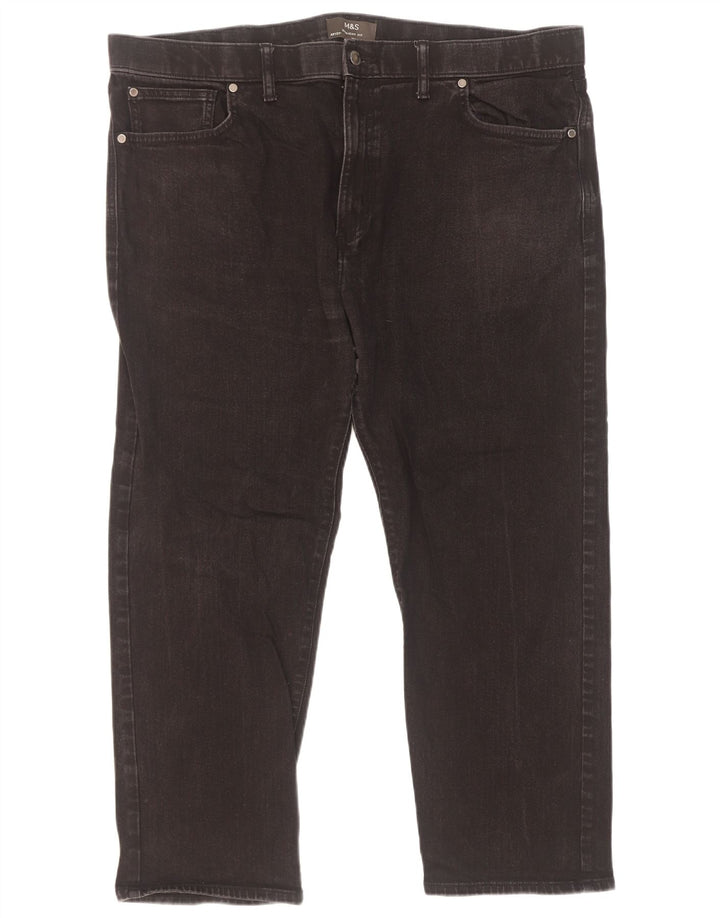 Marks & Spencer Straight Jeans til mænd W42 L27 sort bomuld