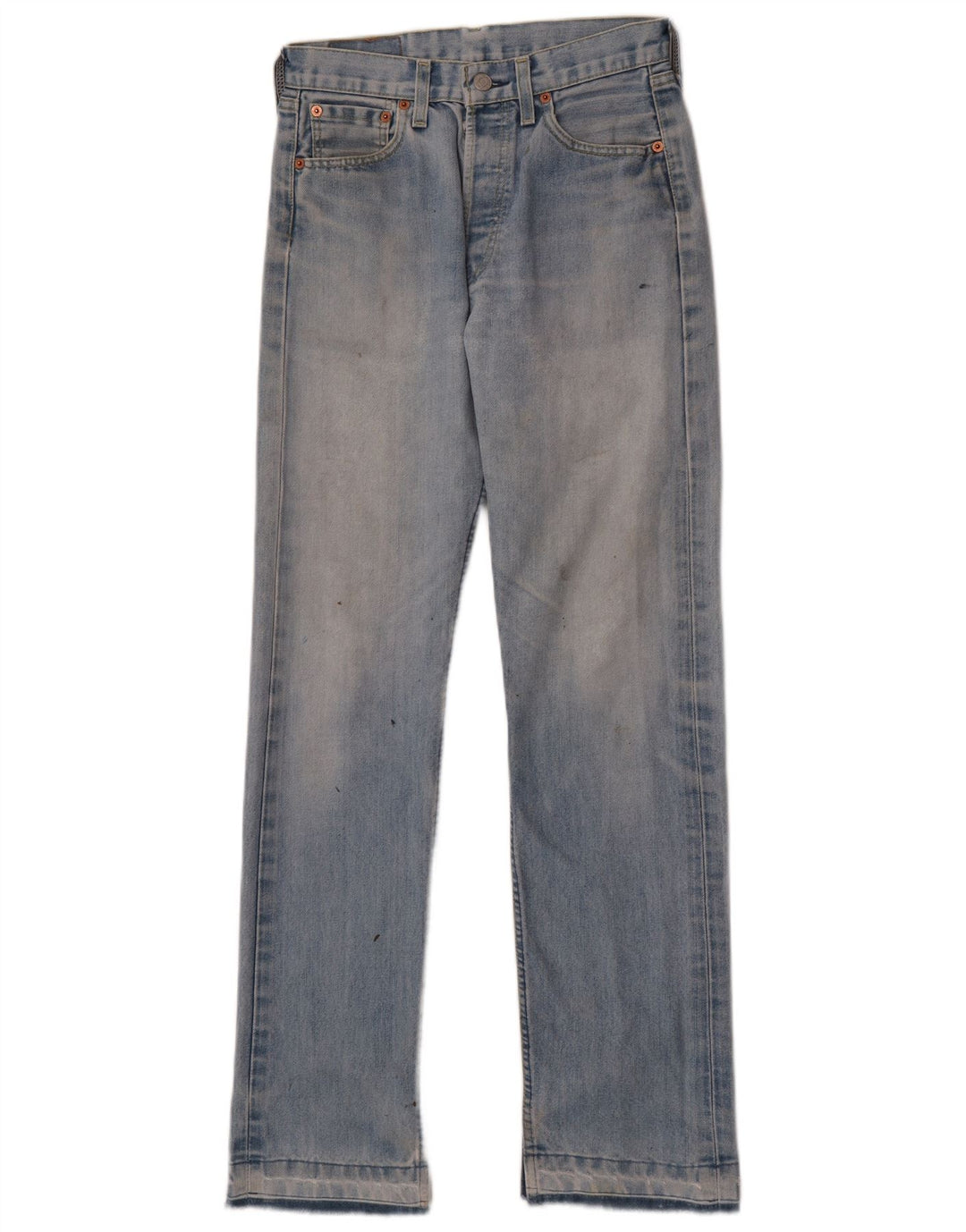 Levi's Dame 501 Straight Jeans W29 L31 Blå Bomuld