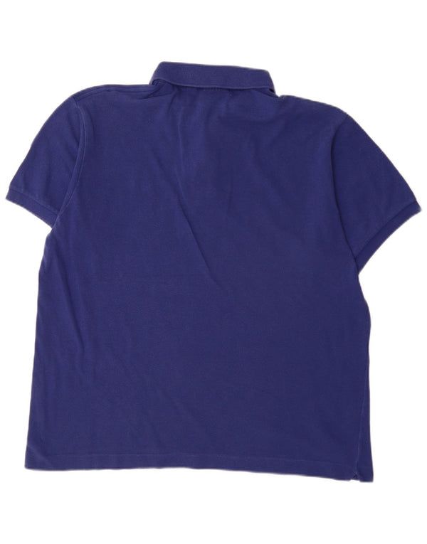 Lacoste Herre Classic Fit Polo Shirt Størrelse 6 XL Blå Bomuld
