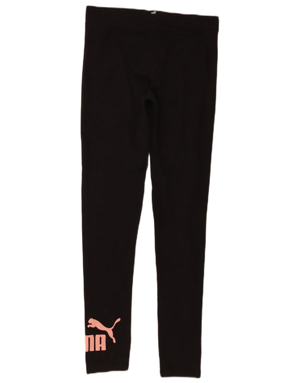 Puma piger grafiske leggings 15-16 år sort bomuld