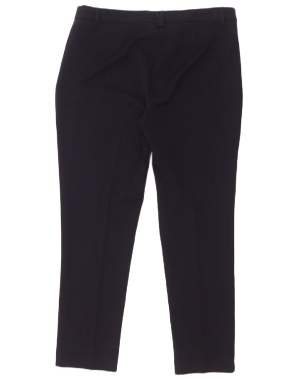 Marks & Spencer Kvinder Højtaljede Suit Bukser UK 16 Large W34 L29 Navy Bl