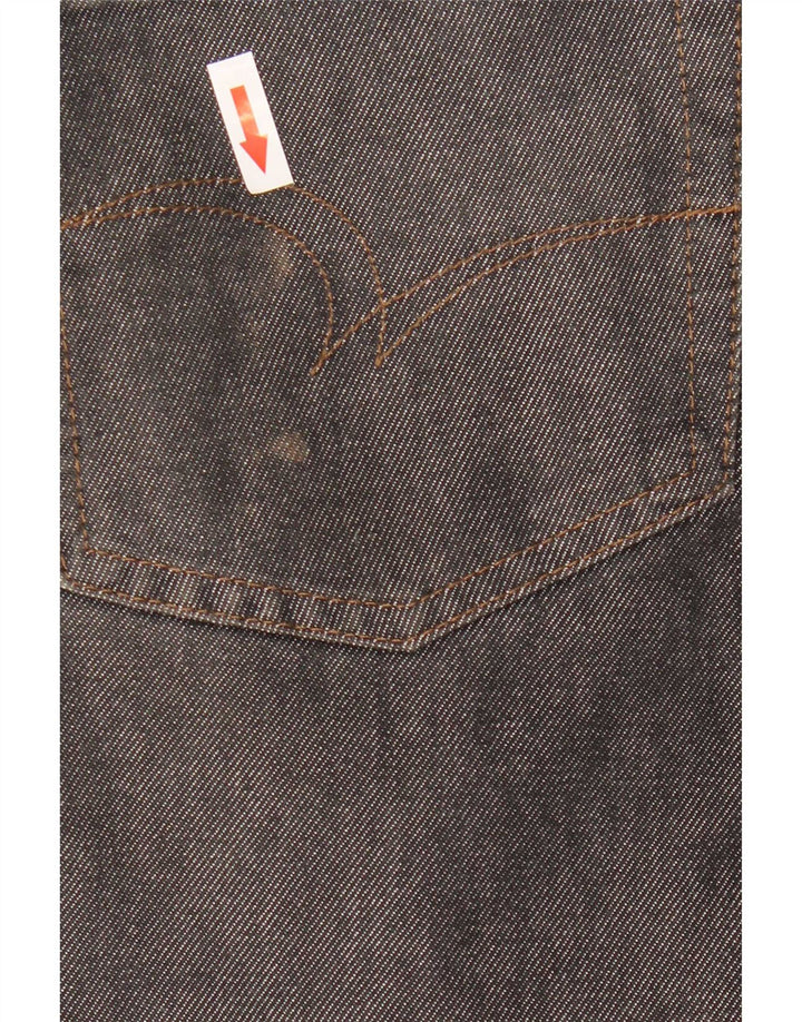 Lee Straight Jeans til mænd W35 L29 Grå bomuld
