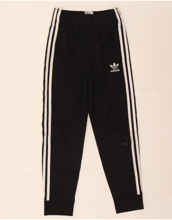 Adidas Drenge Træningsdragt Bukser Joggers 9-10 År Sort Polyester