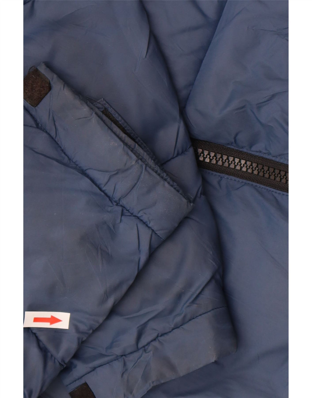 Zara Polstret Herrejakke UK 36 Small Navy Blue Polyester