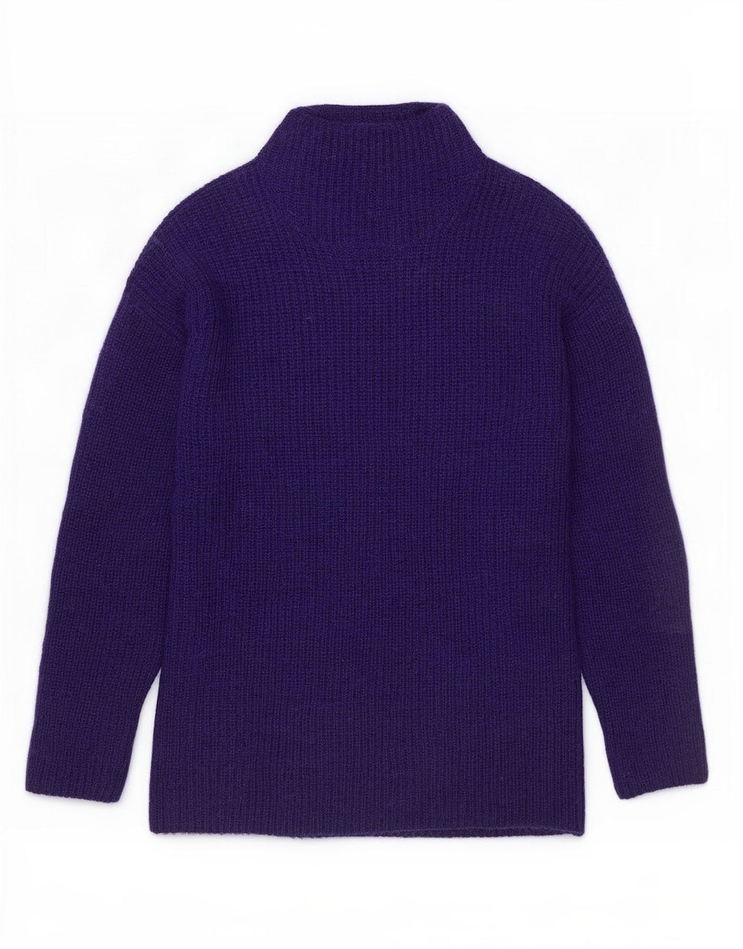 Karen Millen Dame Turtle Neck Jumper Sweater UK 14 Medium Purple