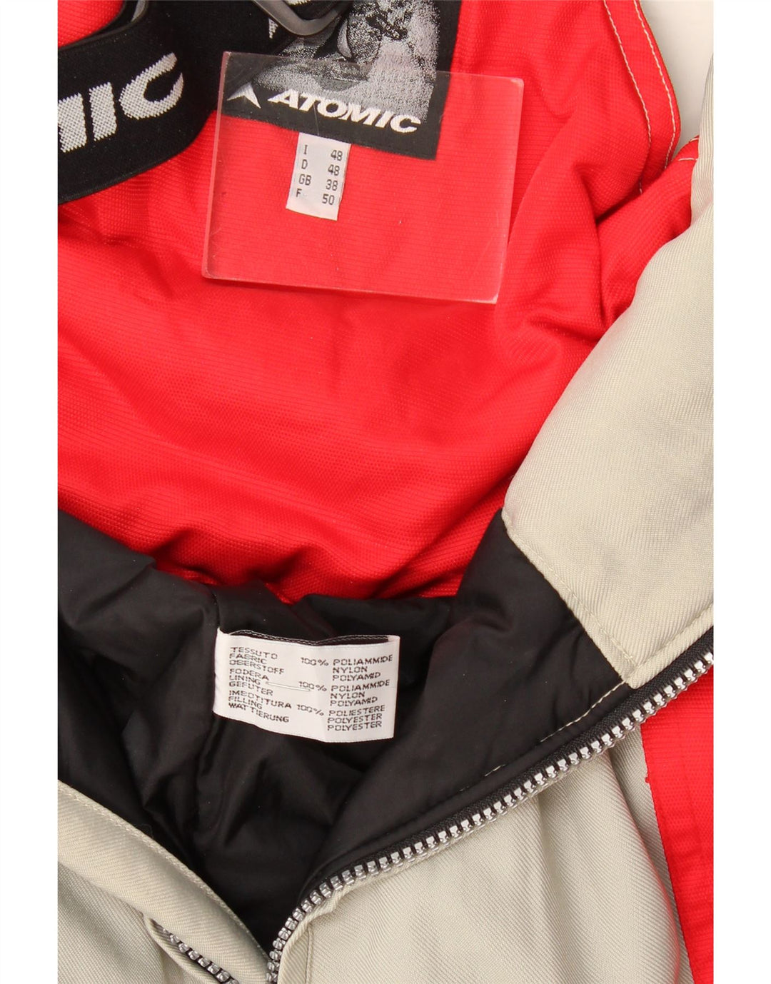 Atomic Herre Graphic Ski 2-delt sæt UK 38 Medium Grey Colourblock