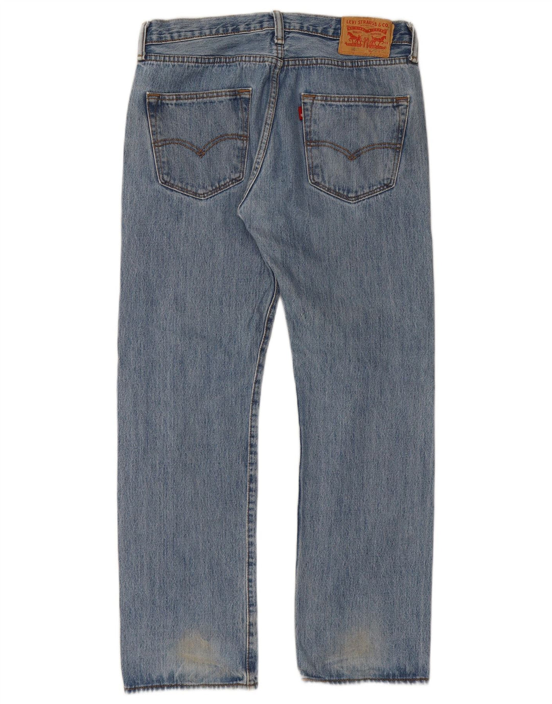 Levi's Herre 501 Straight Jeans W32 L30 Blå Bomuld