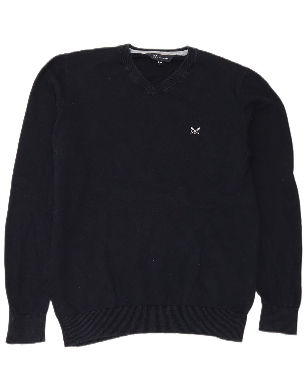 Besætningstøj Herre V-hals sweater Medium Marineblå Bomuld