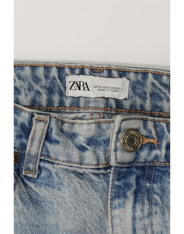 Zara Dame Løse Jeans EU 38 Small W28 L29 Blå