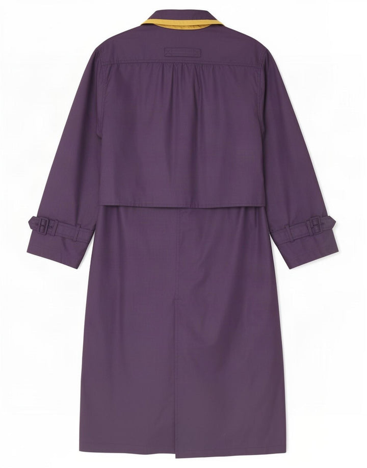 NINO Trench Coat til kvinder UK 14 Medium Lilla Polyester