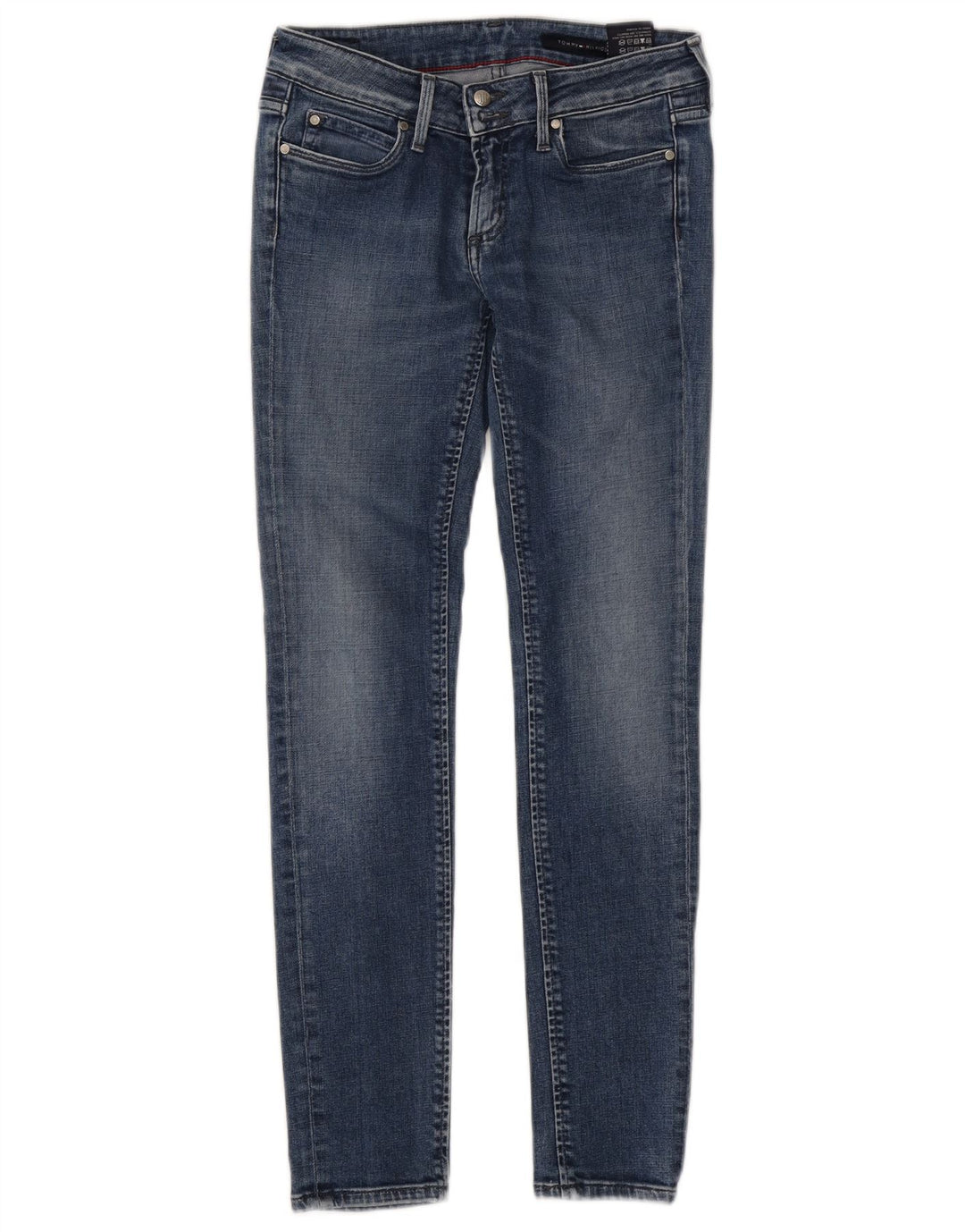 Tommy Hilfiger Dame Slim Jeans W26 L29 Blå Bomuld
