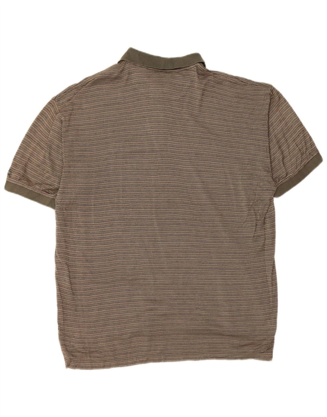 IZOD Poloshirt til mænd Medium Khaki stribet bomuld