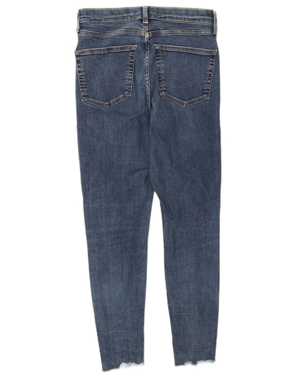 Topshop Dame Crop Skinny Jeans W28 L25 Blå Bomuld