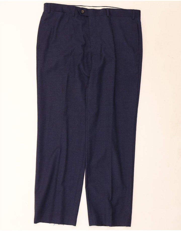 Marks & Spencer Herre Regular Fit Suit Bukser W38 L31 Marineblå Uld