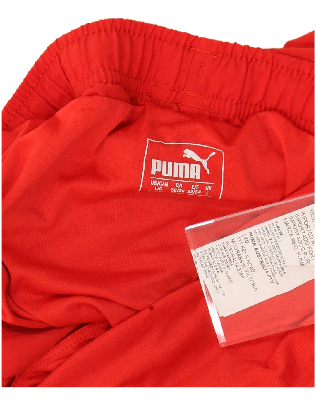 PUMA Sportshorts til mænd Store Røde Colourblock Polyester