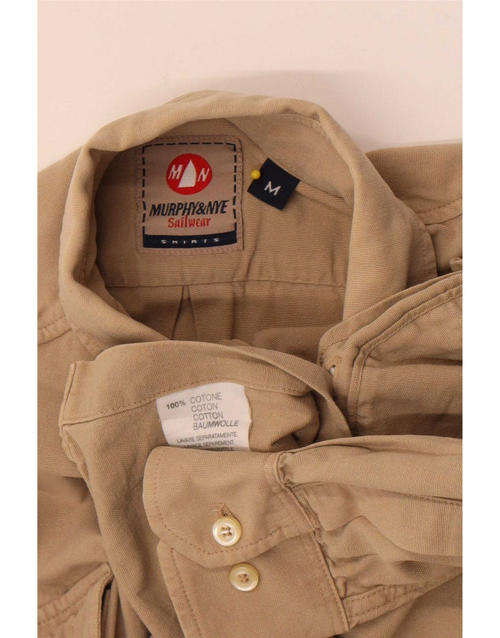 Murphy & Nye Herreskjorte Medium Beige Bomuld