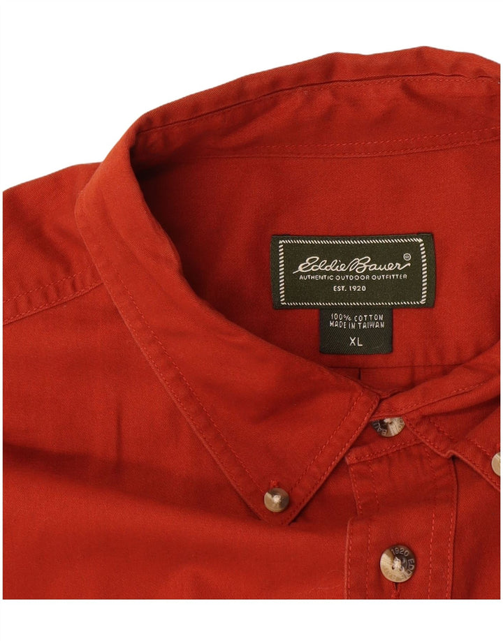 Eddie Bauer herreskjorte XL brun bomuld