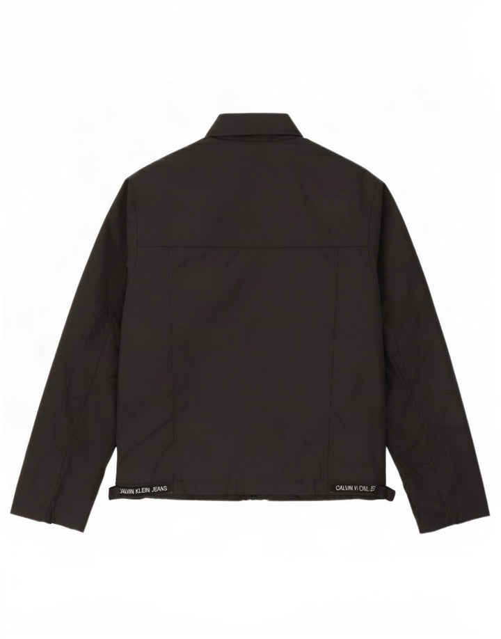 Calvin Klein Jeans Herre Utility Jacket UK 40 Large Black Polyamide