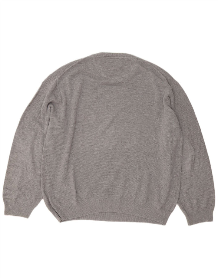 Gant herre rund hals sweater 3XL grå bomuld