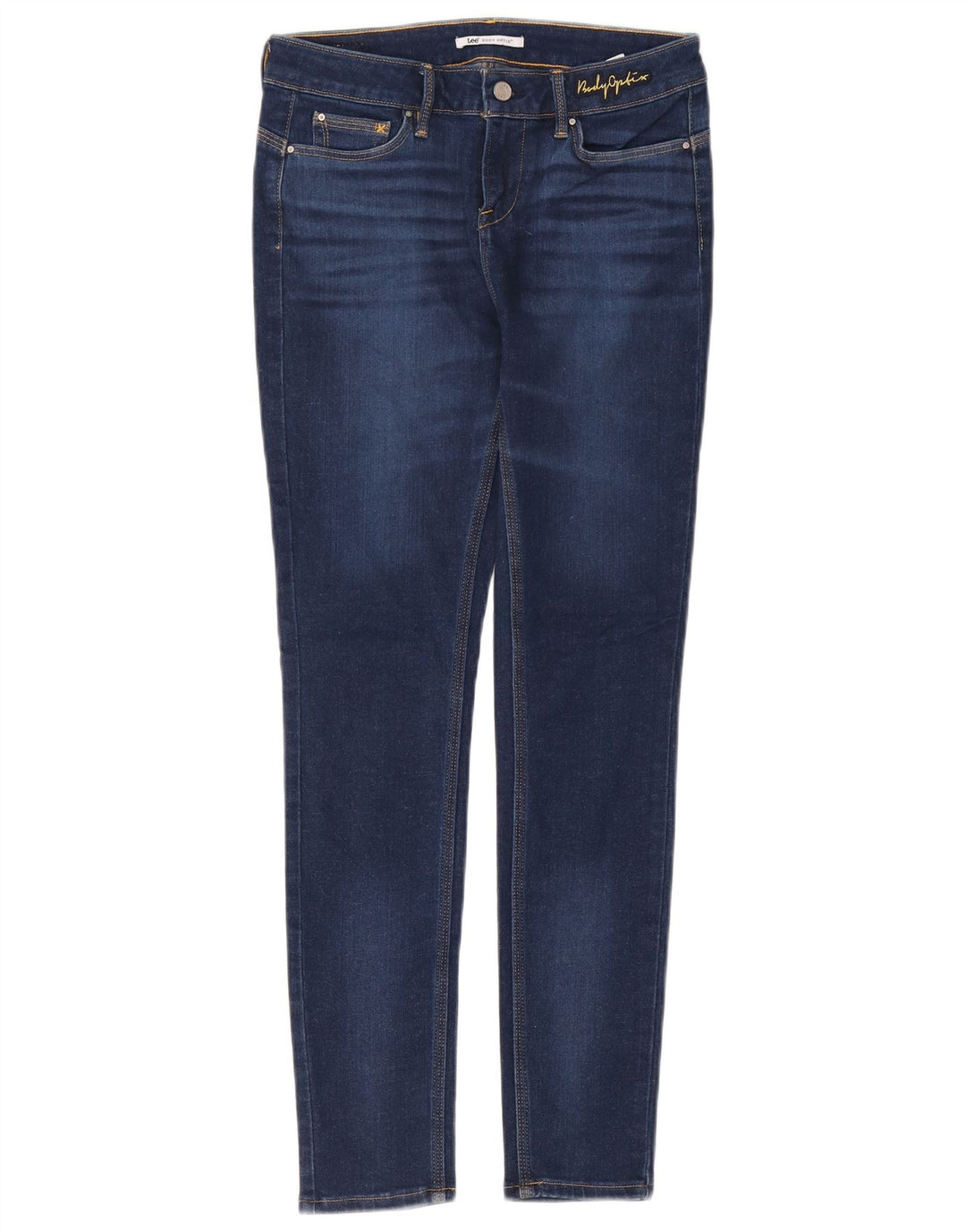 LEE Dame Skinny Jeans W28 L29 Blå Bomuld