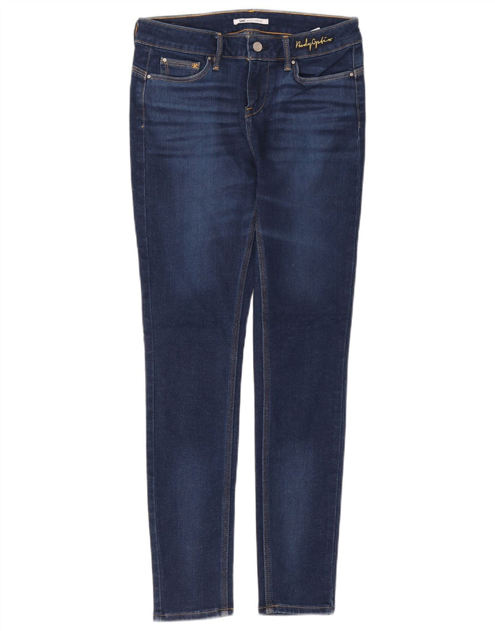 LEE Dame Skinny Jeans W28 L29 Blå Bomuld