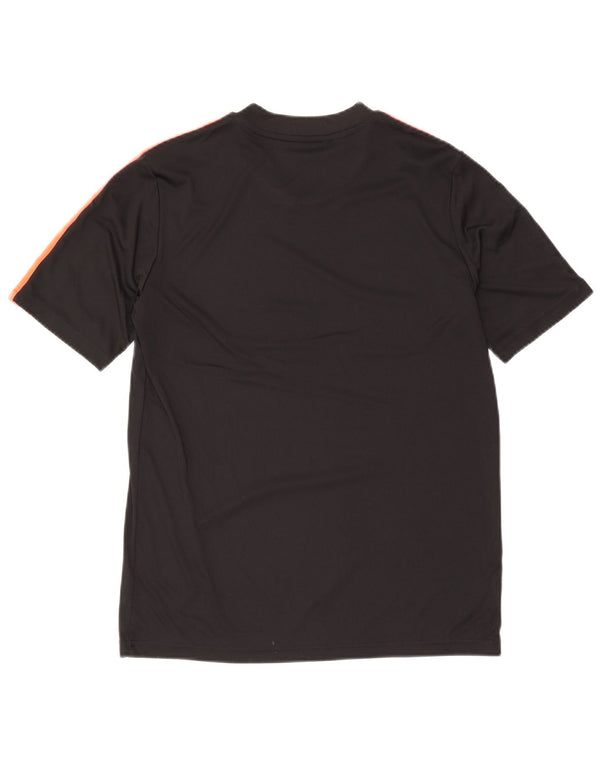 Adidas Boys Aeroready T-Shirt Top 15-16 år Sort Colourblock Polyester