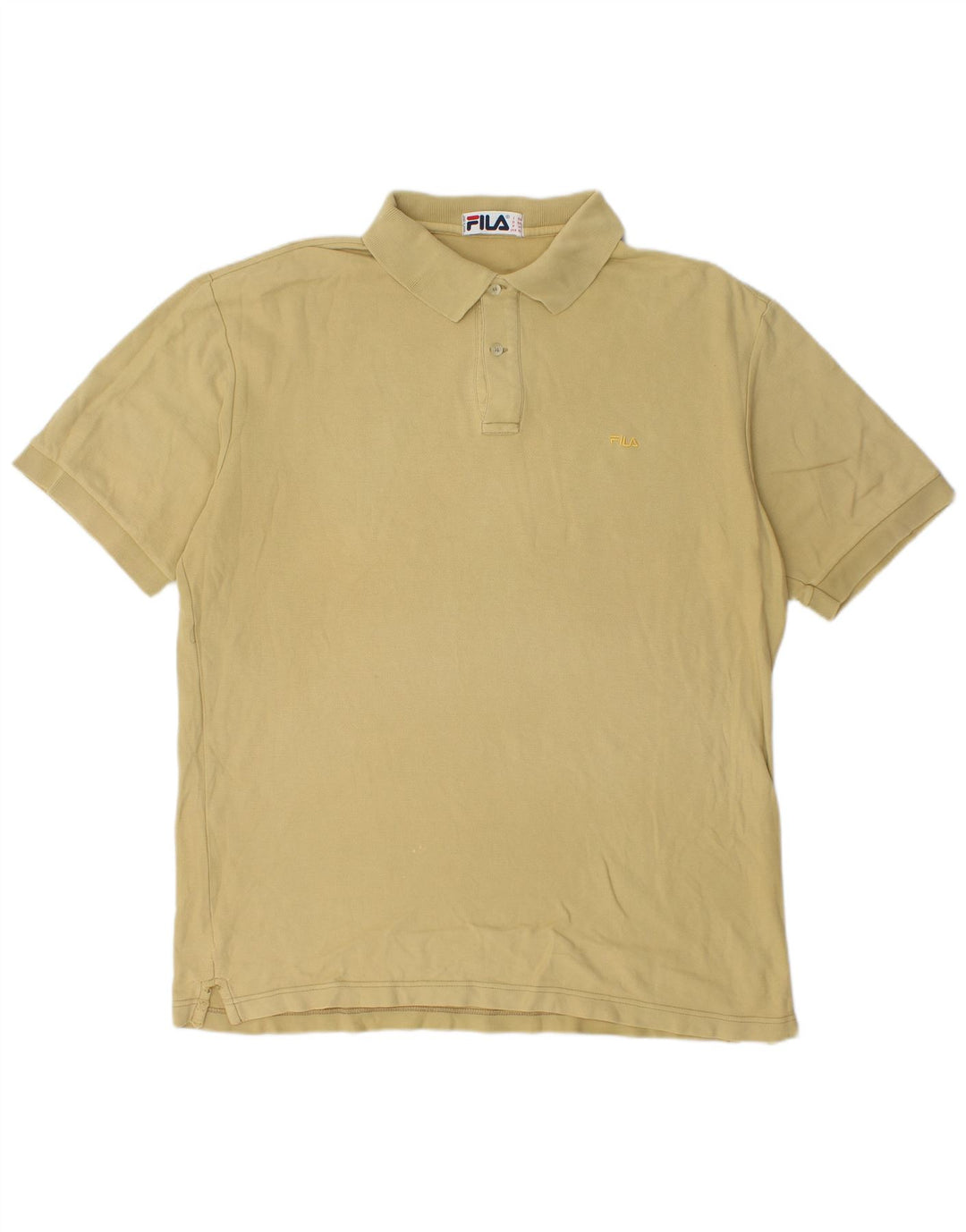 Fila Herre Polo Shirt IT 56 XL Beige Bomuld