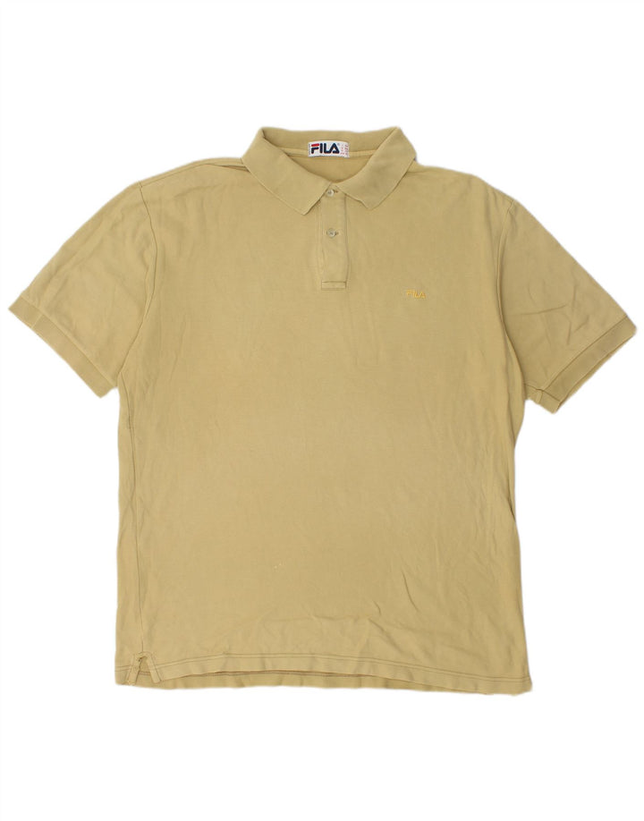 Fila Herre Polo Shirt IT 56 XL Beige Bomuld