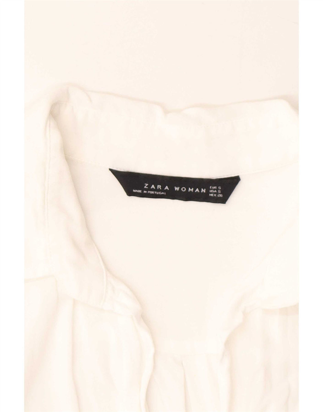 Zara Womens Shirt UK 10 Small White