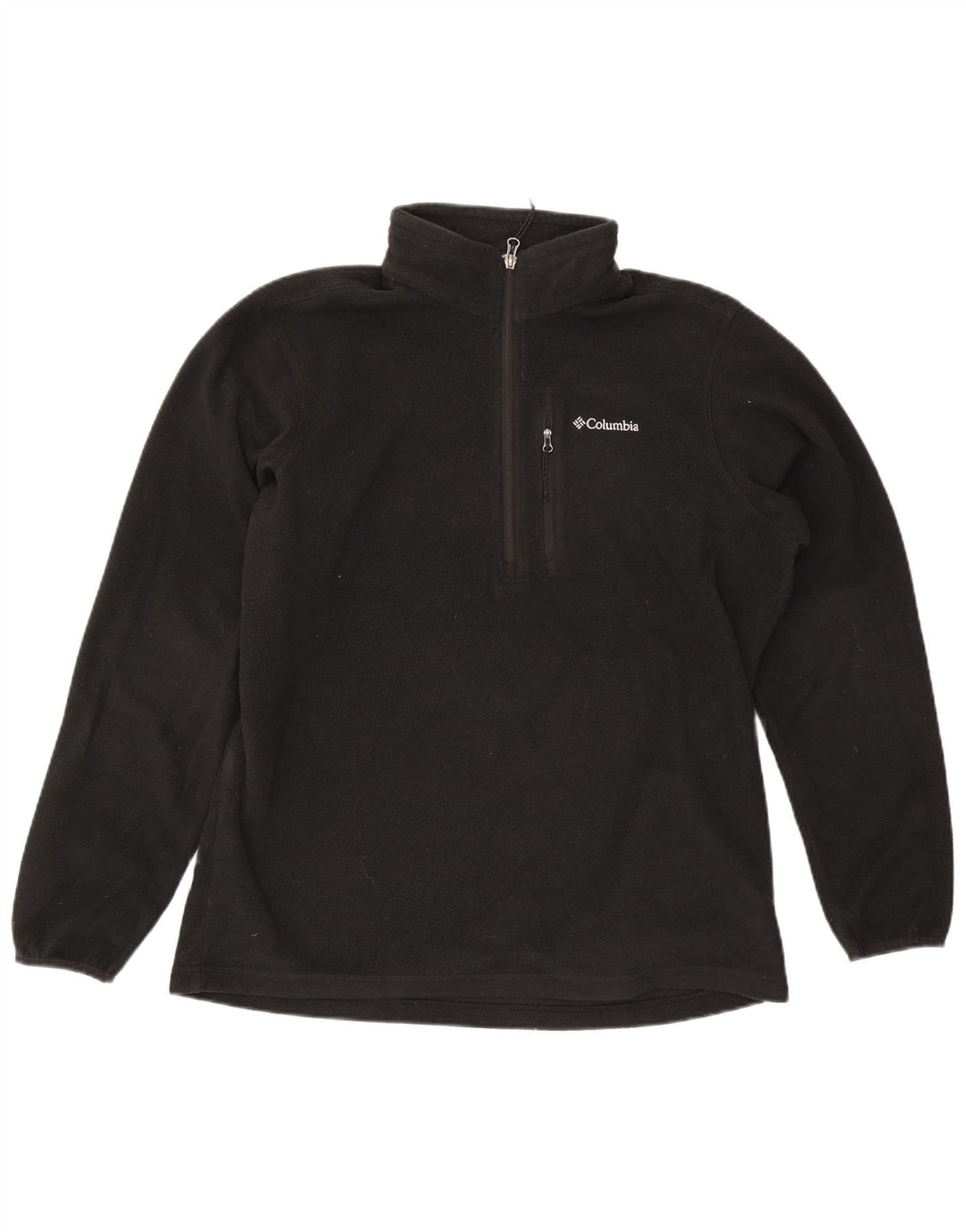 Columbia herre lynlås hals fleece jumper stor sort polyester