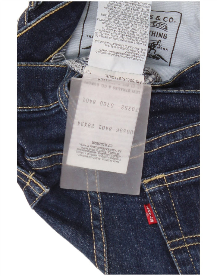 Levi's lige jeans til kvinder W29 L28 Marineblå bomuld