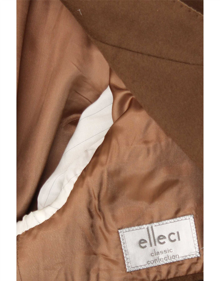 Elleci Herre 2-knaps blazerjakke UK 40 Large Brown lammeuld