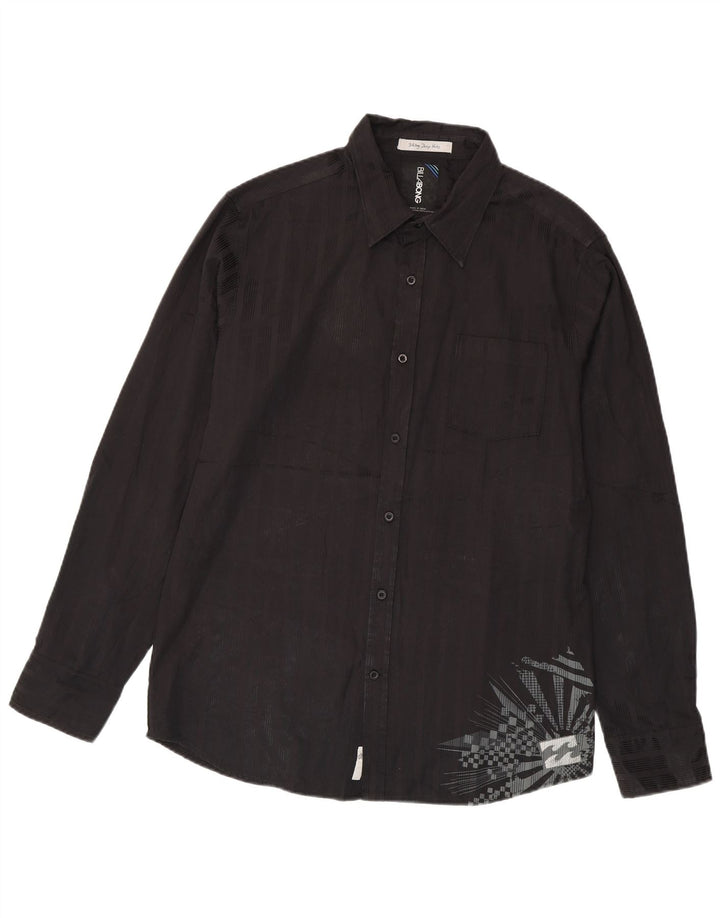 Billabong herre grafisk skjorte XL sort stribet polyester