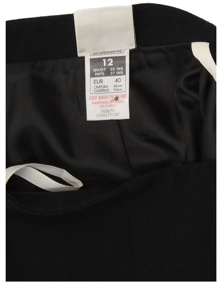St. Bernard Midi-nederdel til kvinder UK 12 Medium W26 Sort polyester