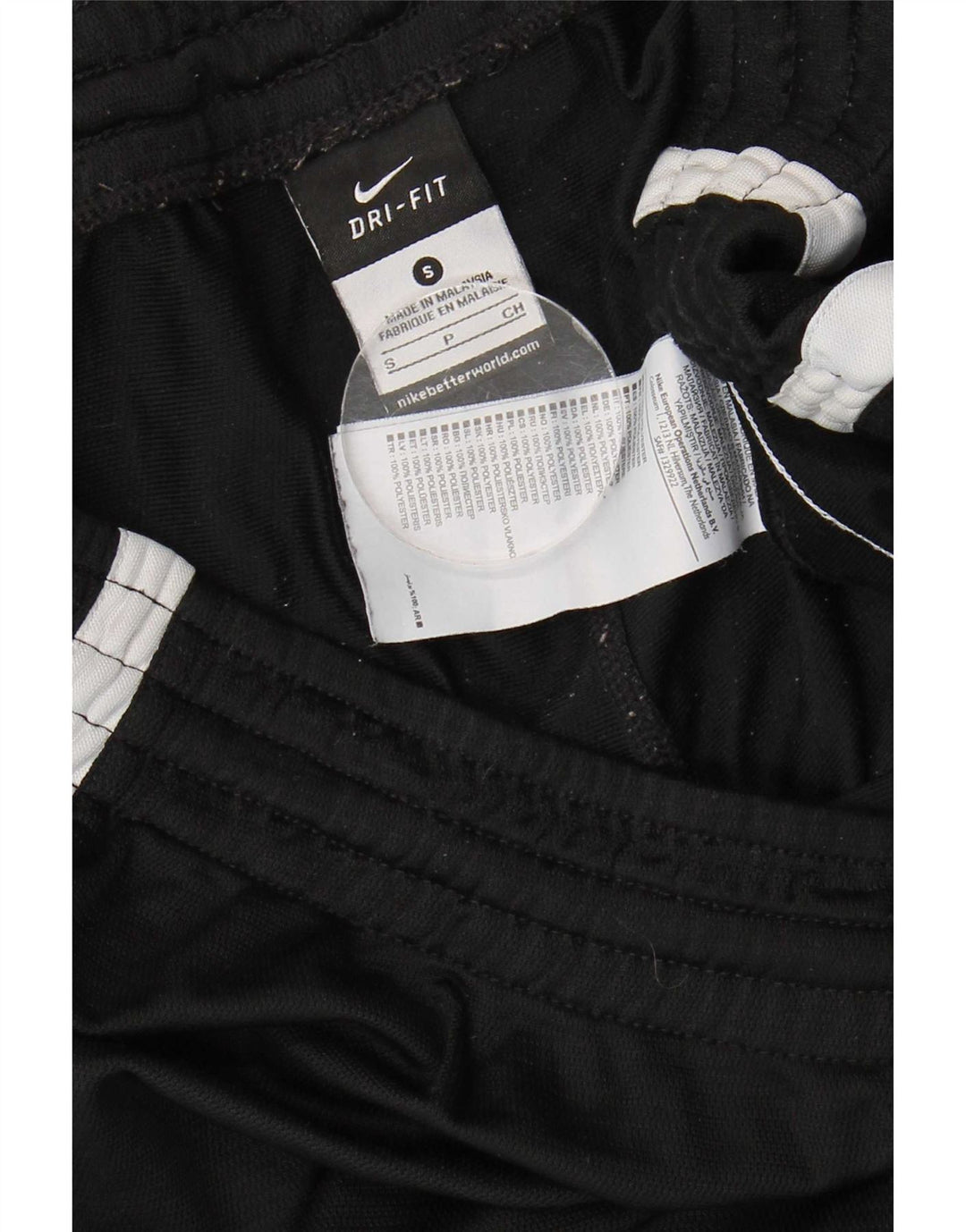 Nike Dri Fit sportsshorts til mænd Small Black Colourblock Polyester