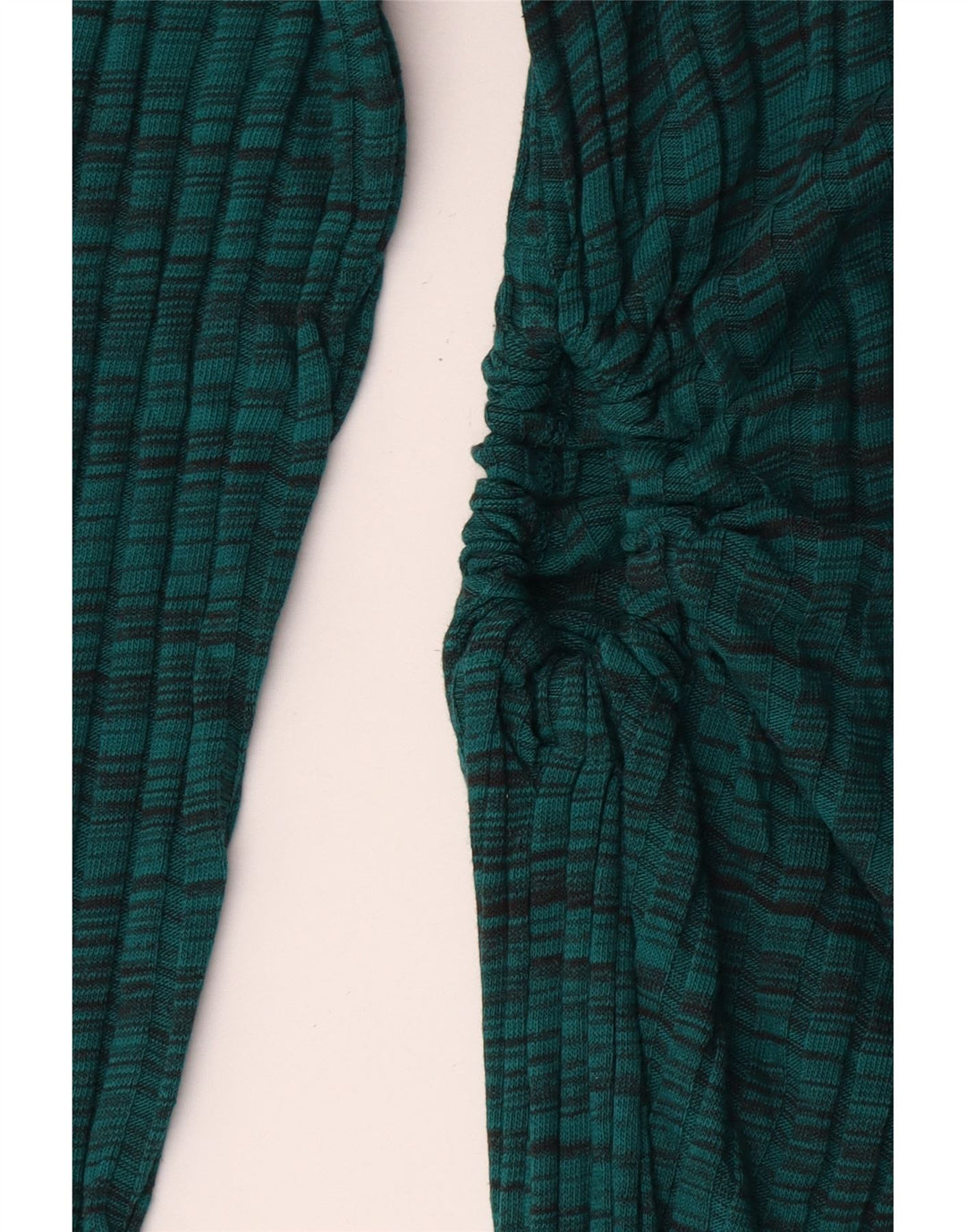 Zara Dame Jumper Dress UK 12 Medium Grøn Stribet