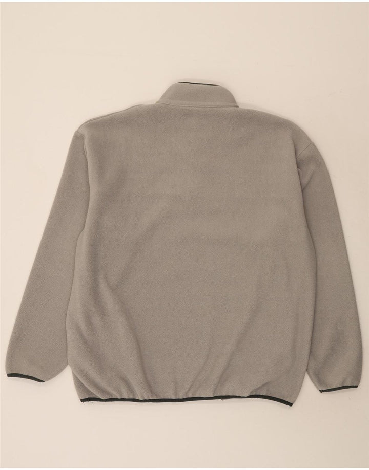 Champion Herre Button Neck Fleece Jumper Stor Grå Polyester