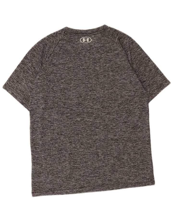 Under Armour Herre T-Shirt Top Lille Grå Flecked Polyester