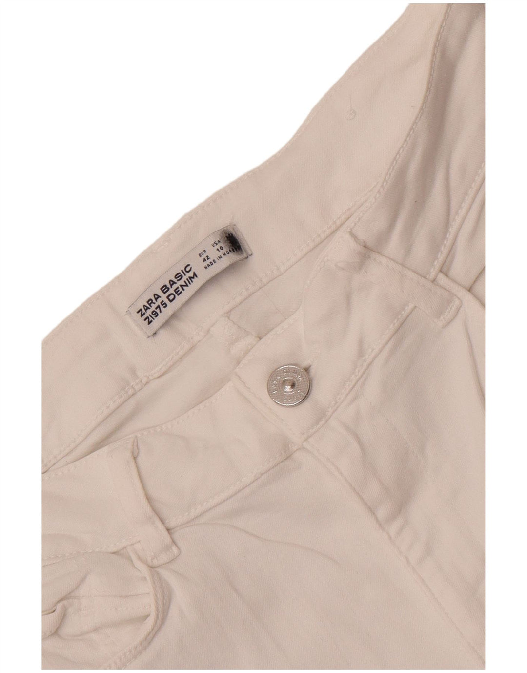 Zara Dame Skinny Jeans EU 42 Large W32 L31 Hvid