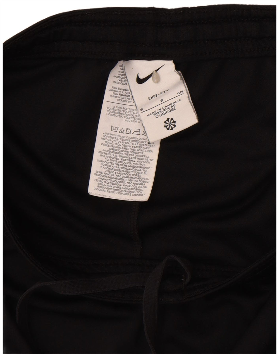 Nike Herre Regular Fit Sportshorts Small Black Colourblock Polyester