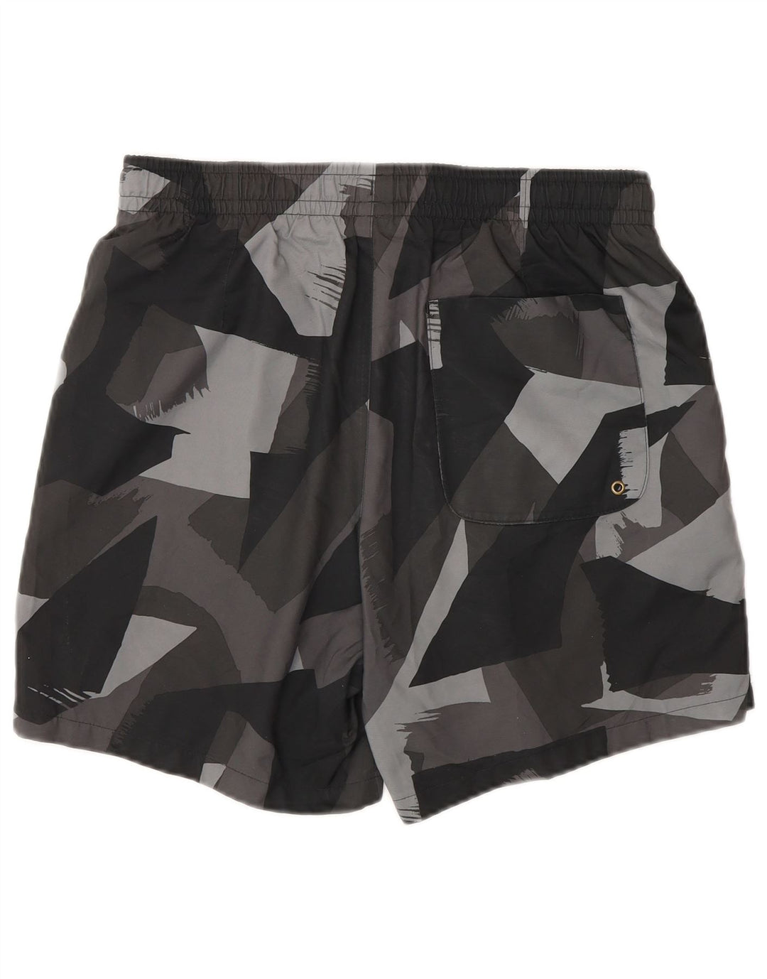 Nike badeshorts til mænd, små grå, geometrisk polyester
