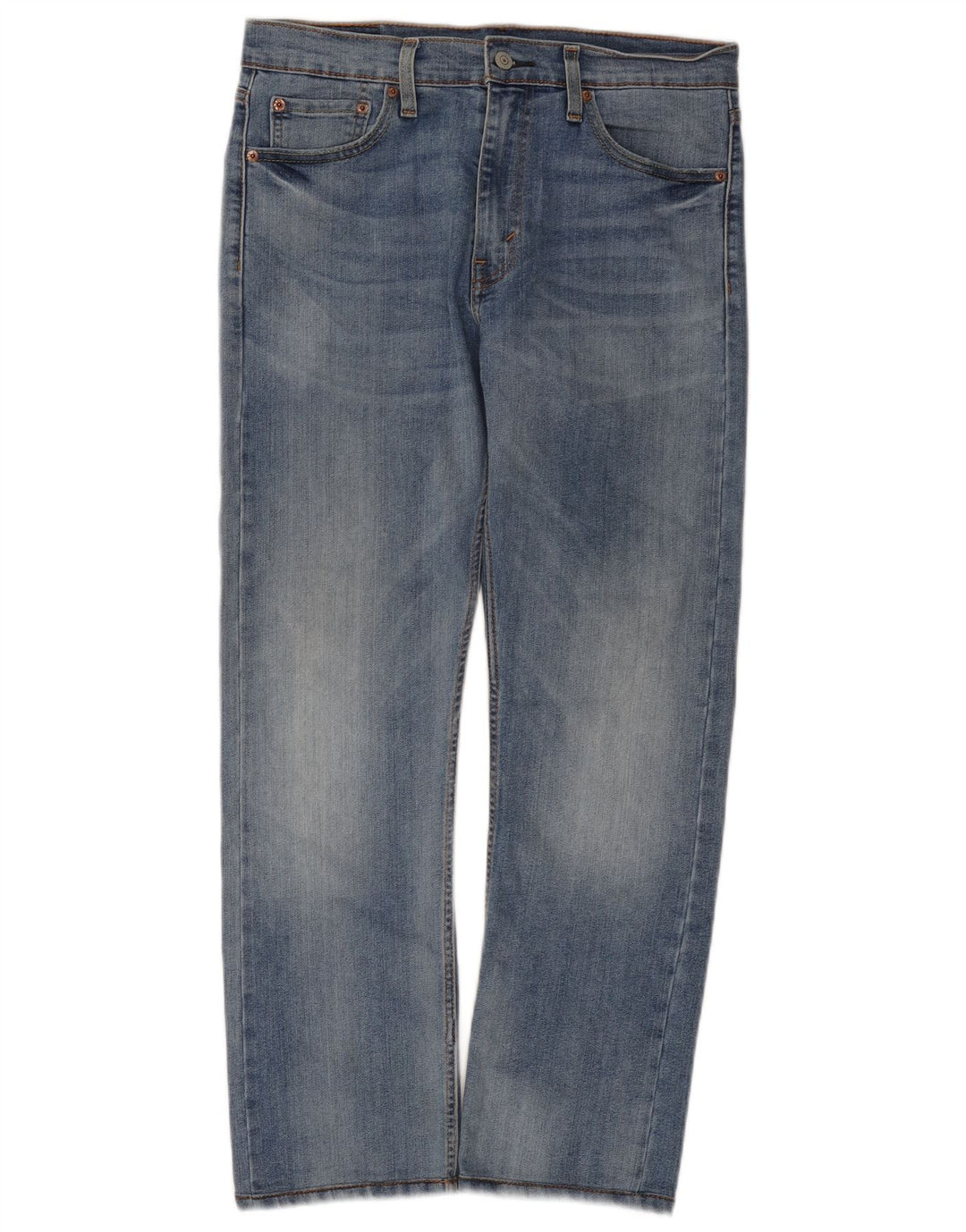 Levi's Herre 513 Straight Jeans W32 L28 Blå Bomuld