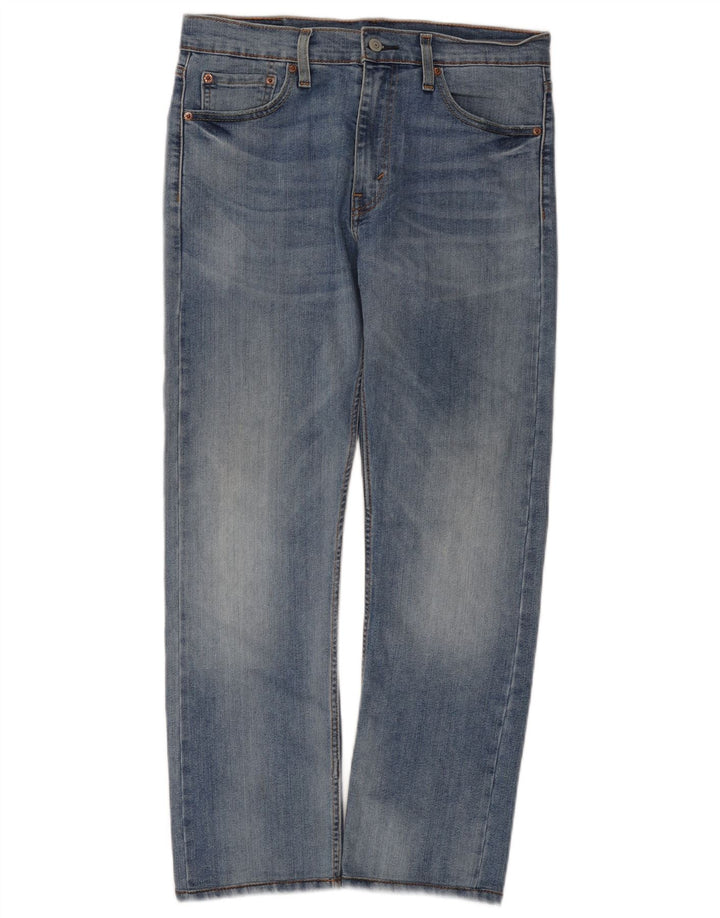 Levi's Herre 513 Straight Jeans W32 L28 Blå Bomuld