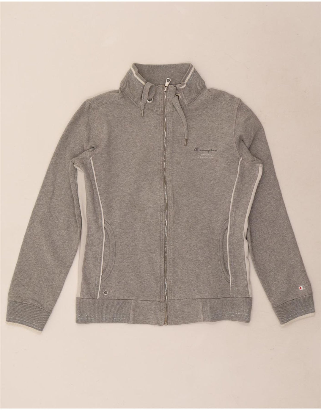 Champion Womens Heritage Classics Træningsdragt Topjakke UK 12 Medium Grey