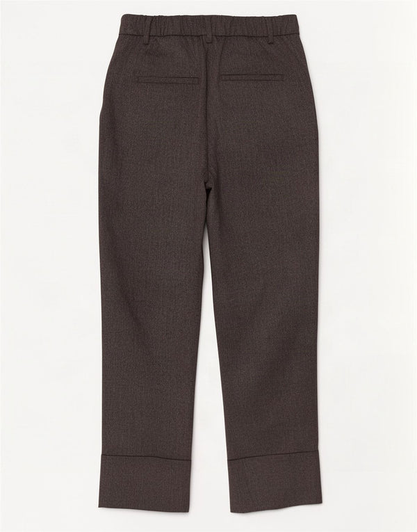 Zara Dame Højtaljede Casual Bukser EU 36 XS W26 L27 Grå Polyester