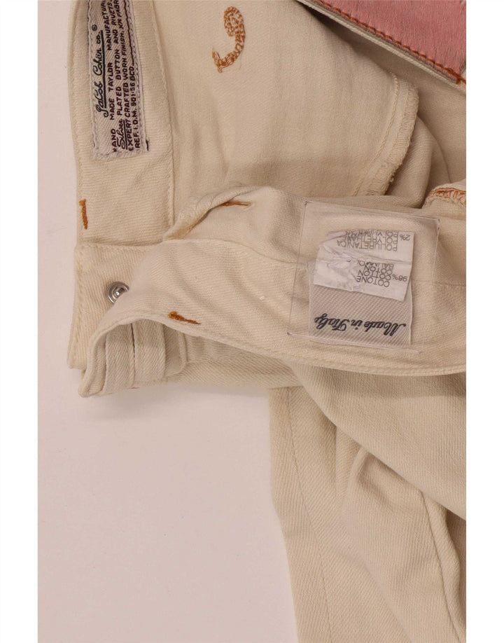 Jacob Cohen Dame Slim Jeans W28 L30 Beige Bomuld